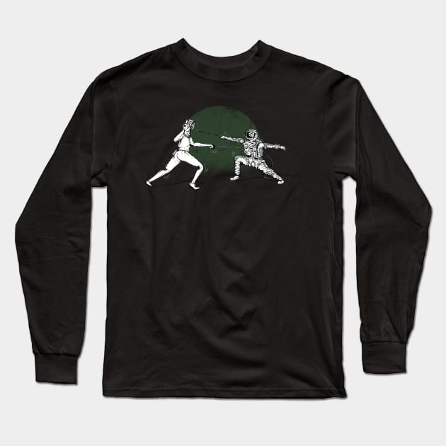 The Fencing Astronaut Long Sleeve T-Shirt by diardo